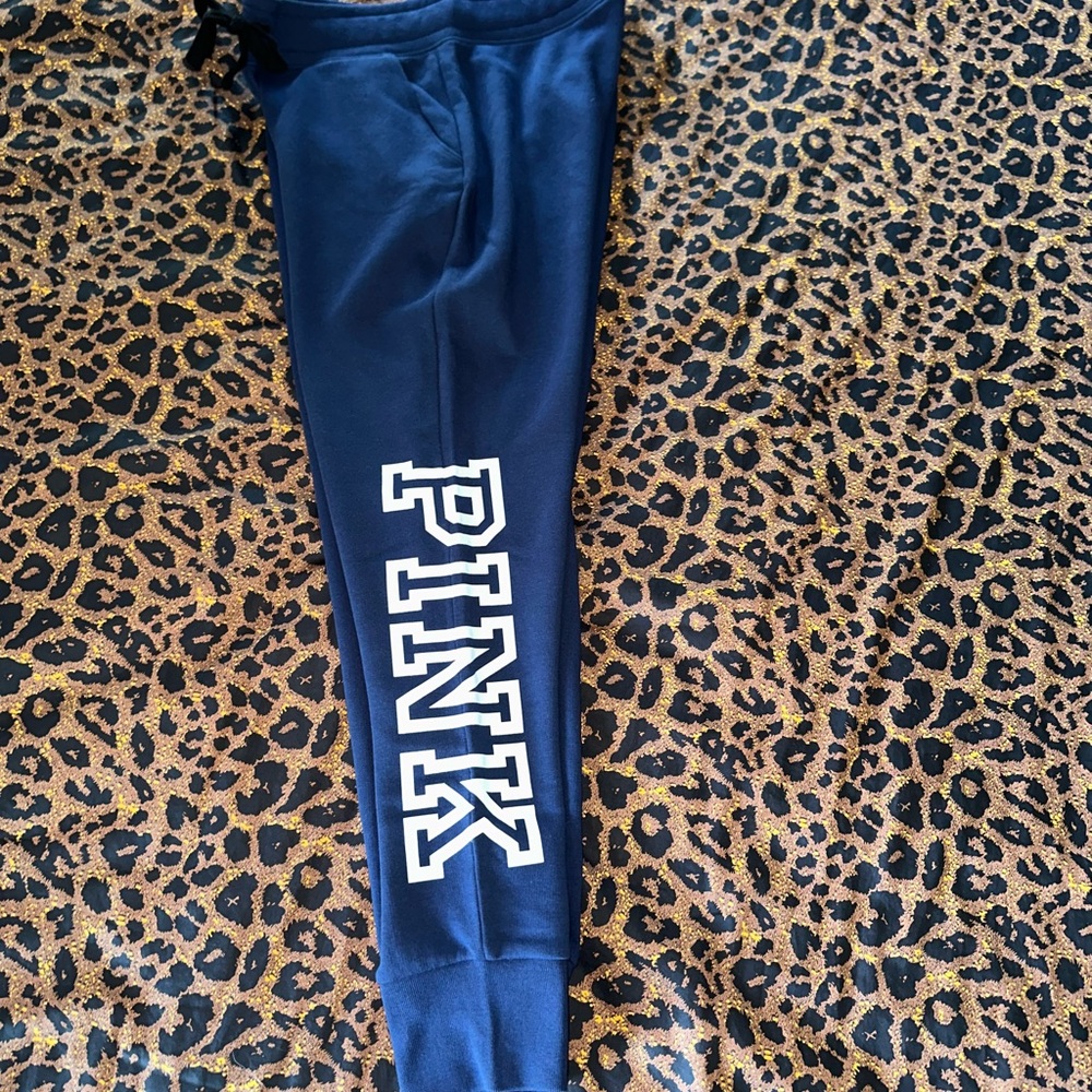 PINK Victoria’s Secret Navy Blue Joggers